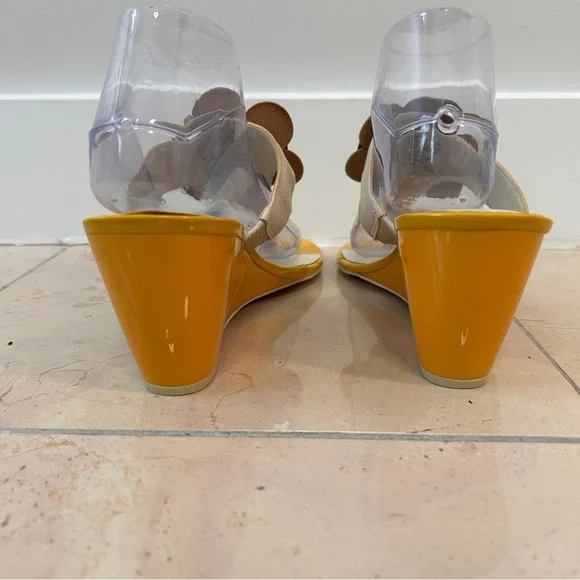 Rockport women’s size 11 Wedge Sandals with Orange Floral Accent Cruise Resort - Picture 5 of 10